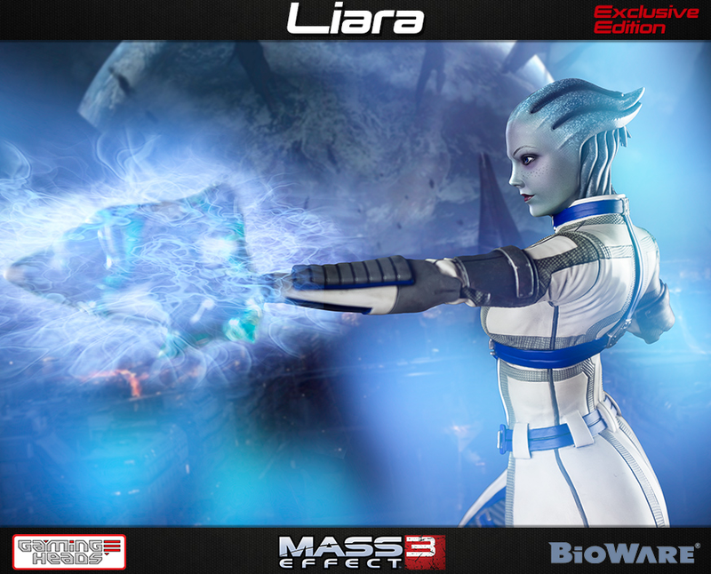 Illustration for article titled Mass Effect Statue Captures Liara's Most Endearing Qualities